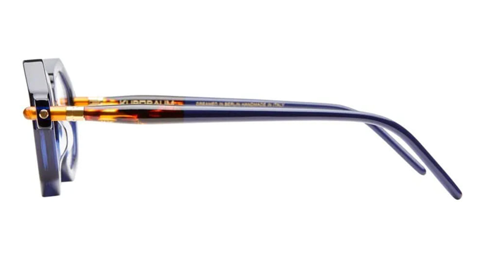 Ottica Mondello Roma - Kuboraum - KROP27BL000000OP - MASK P27 BL - TRANSPARENT DARK BLUE RX - Acetate - shape Geometric - blue - EYEWEAR - EYEGLASSES - Unisex,Uomo,Donna,Women,Men - lens Clear - Made In Italy