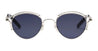 Ottica Mondello Roma - Jean Paul Gaultier - LU009-X056-91 - SOURCIL - SILVER - Metal - shape Oval - Silver - EYEWEAR - SUNGLASSES - Unisex,Uomo,Donna,Women,Men - lens Grey - Made In Japan