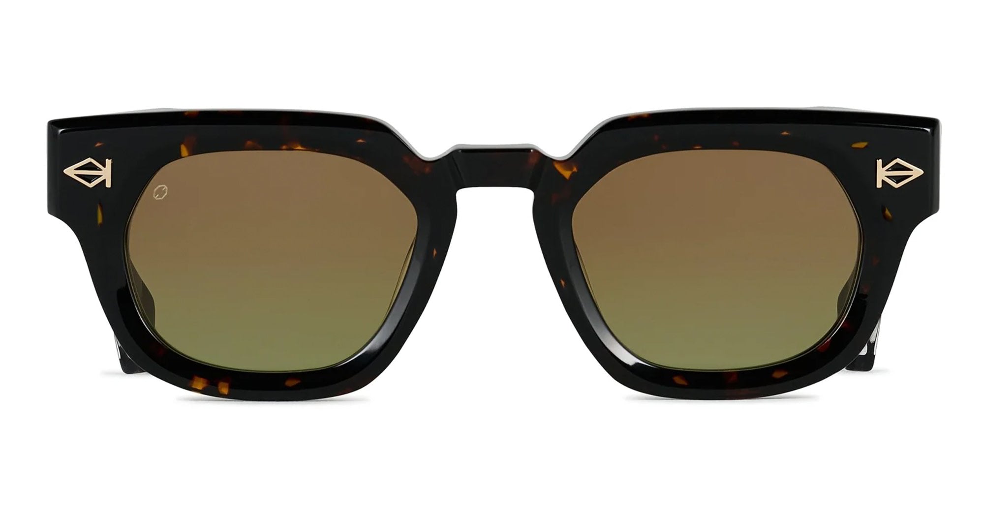 Ottica Mondello Roma - T HENRI - TAE012 - TUATARA - PETRA - Acetate - shape Panto - Havana - EYEWEAR - SUNGLASSES - Unisex,Uomo,Donna,Women,Men - lens Gradient green - Made In Japan