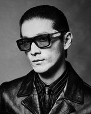 Ottica Mondello Roma - Jacques Marie Mage - JMMYD-7U - DONAT - BRECCIA - Acetate - shape Rectangular - Havana - EYEWEAR - SUNGLASSES - Unisex,Uomo,Donna,Women,Men - lens Blue - Made In Japan