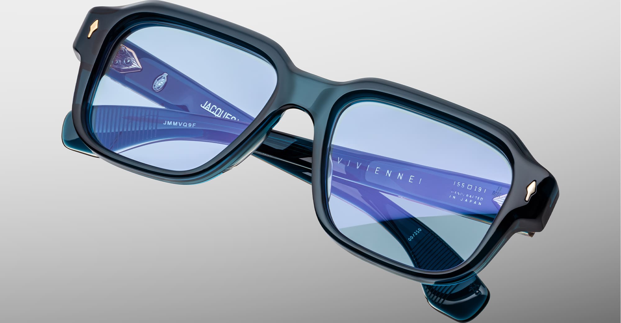 Ottica Mondello Roma - Jacques Marie Mage - JMMVQ-9F - VIVIENNE - INDIGO - Acetate - shape  - blue - EYEWEAR - SUNGLASSES - Unisex,Uomo,Donna,Women,Men - lens  - Made In Japan