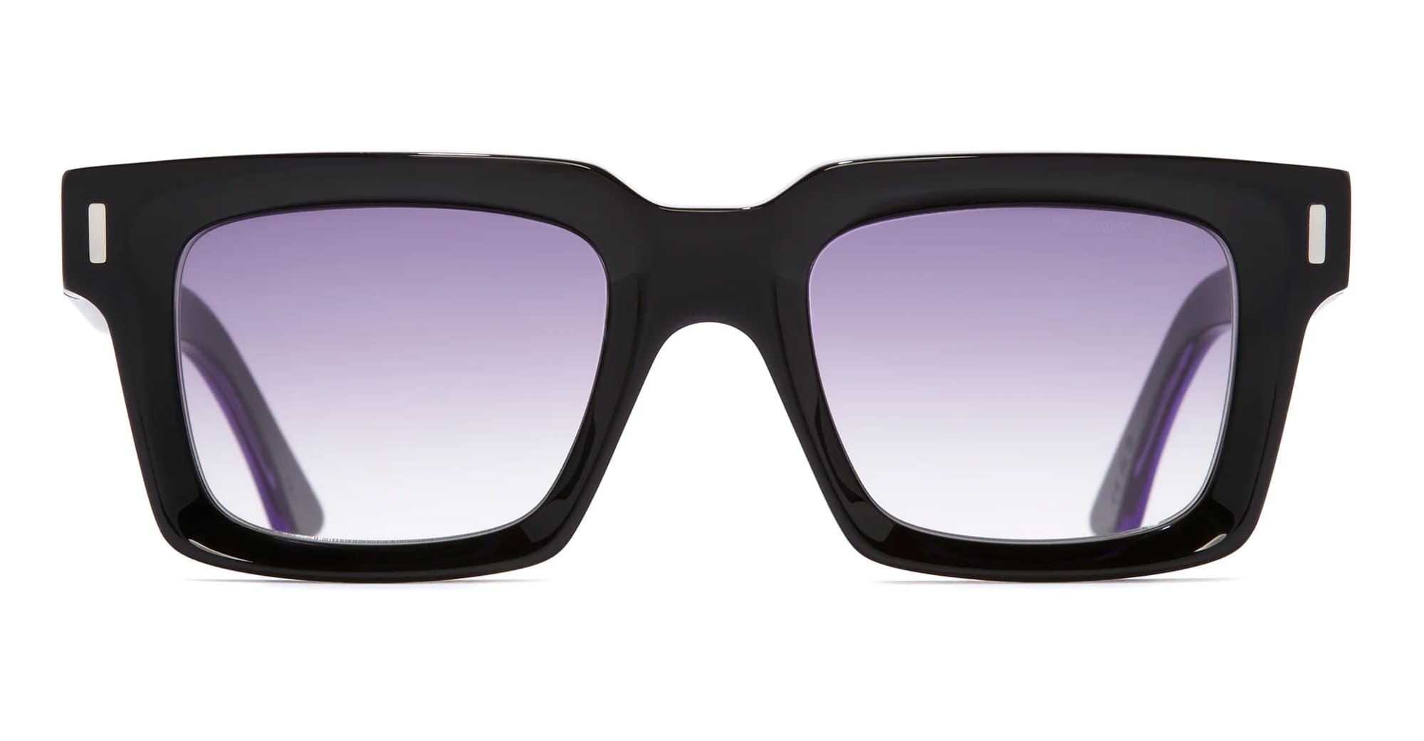Ottica Mondello Roma - Cutler and Gross - CGSN-1386-52-10 - 1386 - PURPLE ON BLACK - Acetate - shape Squared - purple - EYEWEAR - SUNGLASSES - Unisex,Uomo,Donna,Women,Men - lens purple gradient - Made In Italy