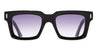 Ottica Mondello Roma - Cutler and Gross - CGSN-1386-52-10 - 1386 - PURPLE ON BLACK - Acetate - shape Squared - purple - EYEWEAR - SUNGLASSES - Unisex,Uomo,Donna,Women,Men - lens purple gradient - Made In Italy