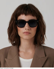 Ottica Mondello Roma - Ahlem - AHL.001021.SUN - Rivoli - Yellow Turtle / Light Green Lens - Acetate - shape Squared - Tortoise - EYEWEAR - SUNGLASSES - Unisex,Uomo,Donna,Women,Men - lens Green - Made In France