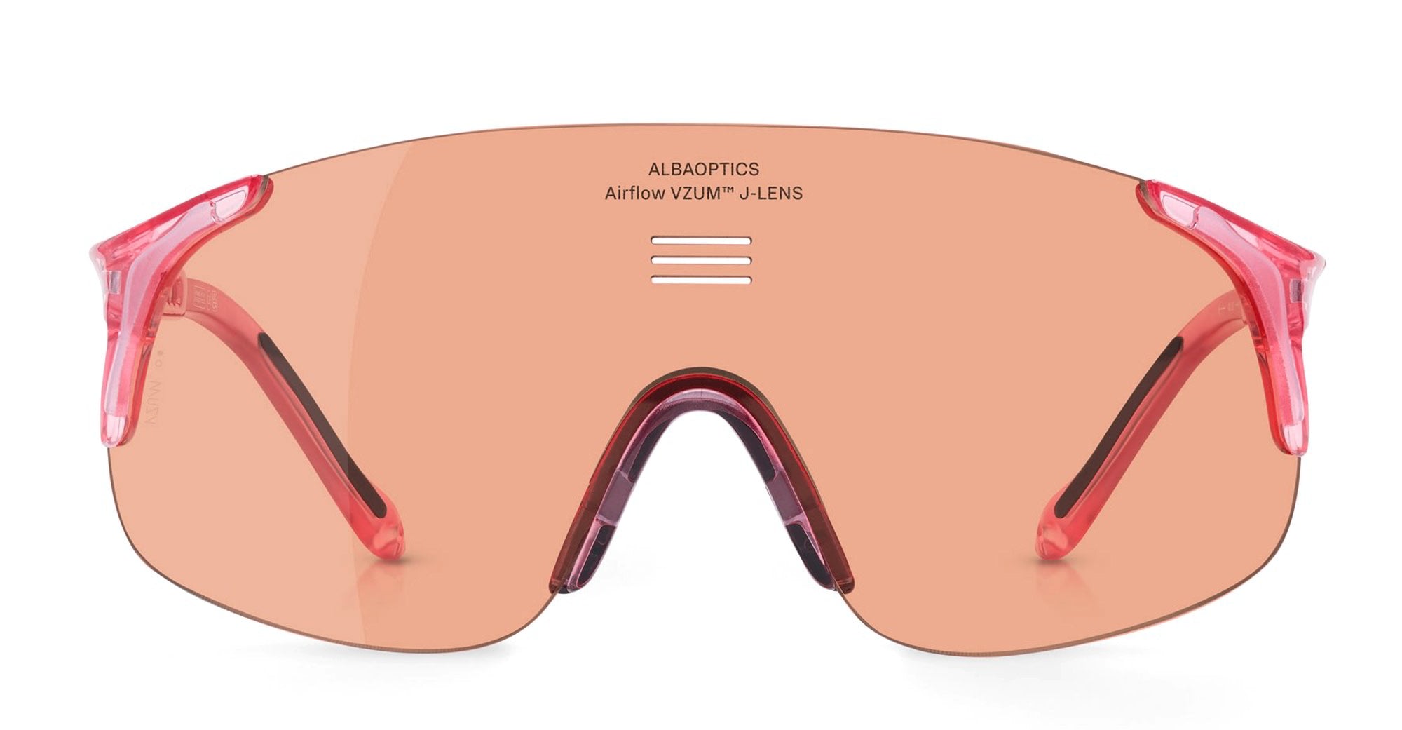  VZUM SALMON - Tr90 - shape Mask - fuchsia - EYEWEAR - SUNGLASSES - Unisex,Uomo,Donna,Women,Men - lens Pink - Made In Italy