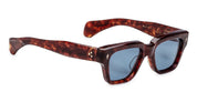 Ottica Mondello Roma - Jacques Marie Mage - JMMFE-7U - FELLINI - BRECCIA - Acetate - shape Squared - Havana - EYEWEAR - SUNGLASSES - Unisex,Uomo,Donna,Women,Men - lens Gradient blue - Made In Japan