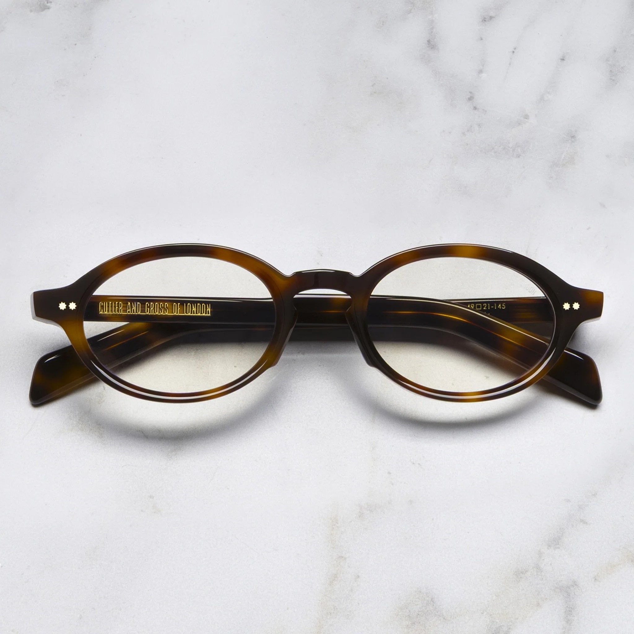 Ottica Mondello Roma - Cutler and Gross - CGOP-GR13-49-02 - GR13 - HAVANA RX - Acetate - shape Oval - Havana - EYEWEAR - EYEGLASSES - Unisex,Uomo,Donna,Women,Men - lens Clear - Made In Italy