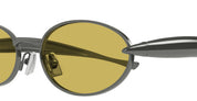 Ottica Mondello Roma - Bottega Veneta - BV1386S-002 - BV1386S-002 - GUNMETAL - Metal - shape Oval - grey - EYEWEAR - SUNGLASSES - Unisex,Uomo,Donna,Women,Men - lens yellow - Made In Japan