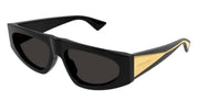 Ottica Mondello Roma - Bottega Veneta - BV1277S-001 - BV1277S-001 - BLACK - Acetate - shape Oval - Black - EYEWEAR - SUNGLASSES - Donna,Women - lens Grey - Made In Japan