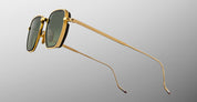 Ottica Mondello Roma - Jacques Marie Mage - JMMTK-12M - ATKINS - MUSKET - Titanium - shape Squared - Gold - EYEWEAR - SUNGLASSES - Unisex,Uomo,Donna,Women,Men - lens Green - Made In Japan