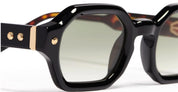 Ottica Mondello Roma - John Dalia - P05-C106 - PROJECT 05 - C106 - Shiny Black / Yellow Gold - Acetate - shape Rectangular - Black, gold - EYEWEAR - SUNGLASSES - Unisex,Uomo,Donna,Women,Men - lens Gradient grey - Made In France