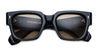 Ottica Mondello Roma - Jacques Marie Mage - JMMEZ-15A - ENZO - NOIR 15 - Acetate - shape Squared - Black - EYEWEAR - SUNGLASSES - Uomo,Men - lens orange - Made In Japan