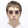 Ottica Mondello Roma - Kuboraum - KRSZ21GD000000PR - MASK Z21 - GOLD - Metal - shape  - Gold - EYEWEAR - SUNGLASSES - Uomo,Men - lens  - Made In Italy