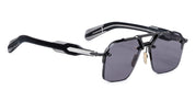 Ottica Mondello Roma - Jacques Marie Mage - JMMSVR-58 - SILVERTON - RAVEN - Acetate, titanium - shape Squared - Black - EYEWEAR - SUNGLASSES - Unisex,Uomo,Donna,Women,Men - lens Grey - Made In Japan