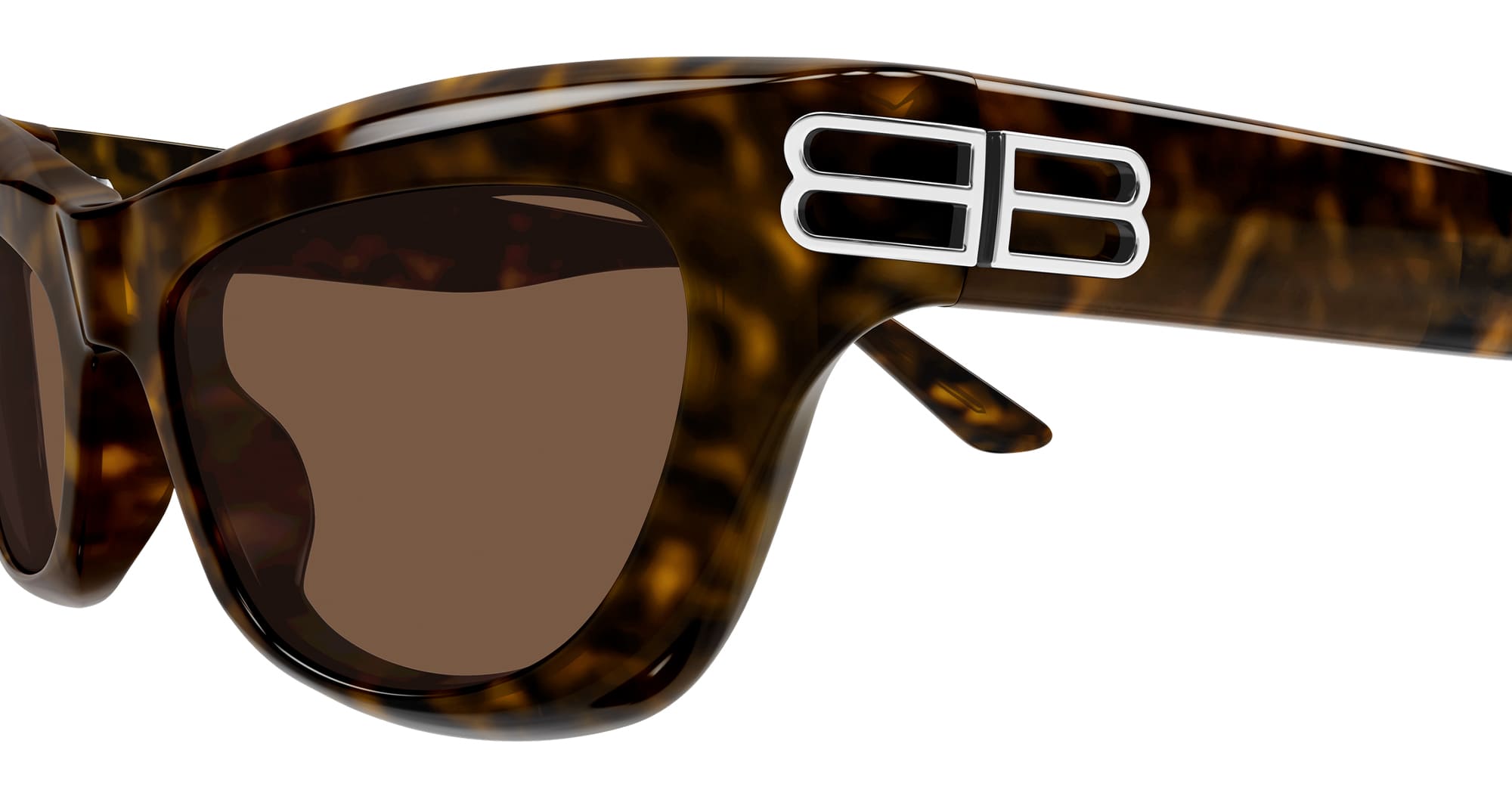 Ottica Mondello Roma - Balenciaga - BB0430S-002 - BB0430S-002 - HAVANA - Recycled acetate - shape Cat-eye - Havana - EYEWEAR - SUNGLASSES - Donna,Women - lens Brown - Made In Japan