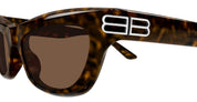 Ottica Mondello Roma - Balenciaga - BB0430S-002 - BB0430S-002 - HAVANA - Recycled acetate - shape Cat-eye - Havana - EYEWEAR - SUNGLASSES - Donna,Women - lens Brown - Made In Japan