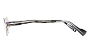 Ottica Mondello Roma - Kuboraum - KRSZ25GM000000VC - MASK Z25 - GUNMETAL - metal, acetate - shape Geometrical - dark grey - EYEWEAR - SUNGLASSES - Unisex,Uomo,Donna,Women,Men - lens violet - Made In Italy