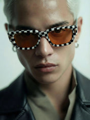 Ottica Mondello Roma - T HENRI - TAEE - TAYCAN - PETRA - Acetate - shape Squared - Havana - EYEWEAR - SUNGLASSES - Unisex,Uomo,Donna,Women,Men - lens Gradient green - Made In Japan