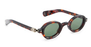 Ottica Mondello Roma - Sato - Altair-TT-AG-1 - Altair - Tokyo Tortoise / Antique Gold - Acetate - shape Oval - Tortoise - EYEWEAR - SUNGLASSES - Unisex,Uomo,Donna,Women,Men - lens Green - Made In Japan