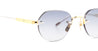 Ottica Mondello Roma - Sato - TEREBELLUM-I-S603 - TEREBELLUM I - YELLOW GOLD / PLATINUM - Titanium - shape Round - yellow gold - EYEWEAR - SUNGLASSES - Uomo,Men - lens Gradient blue - Made In Japan