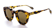 Ottica Mondello Roma - Daizo - A-CR001e-L1-VB01 - ADI - LEOPARD / 18k gold plated - Acetate, titanium - shape Panto - Havana - EYEWEAR - SUNGLASSES - Unisex,Uomo,Donna,Women,Men - lens Brown - Made In Japan