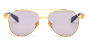Ottica Mondello Roma - Balmain - BPS-186A-57 - BRIGADE-VII - GOLD / BLACK RX - titanium, acetate - shape  - gold, black - EYEWEAR - EYEGLASSES - Unisex,Uomo,Donna,Women,Men - lens  - Made In Japan