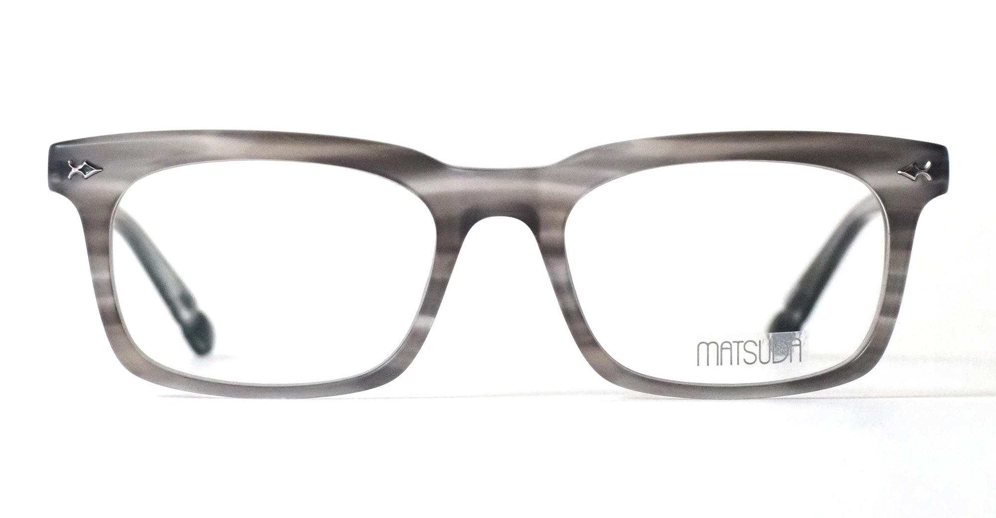  ANTIQUE SILVER RX - Acetate - shape Rectangular - grey - EYEWEAR - EYEGLASSES - Unisex,Uomo,Donna,Women,Men - lens Clear - Made In Japan