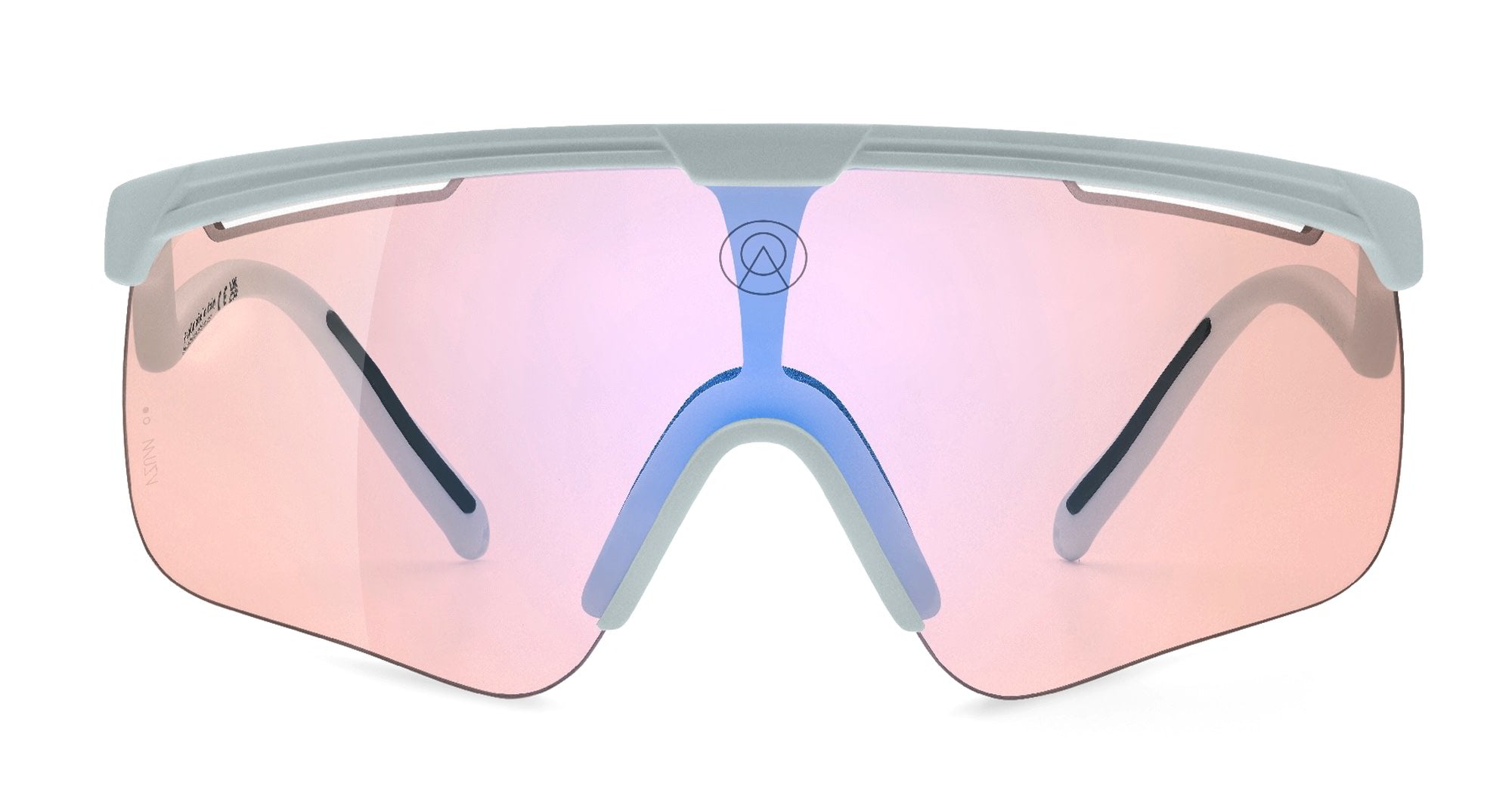  VZUM F-LENS FLM - Tr90 - shape Mask - grey - EYEWEAR - SUNGLASSES - Unisex,Uomo,Donna,Women,Men - lens purple - Made In Italy
