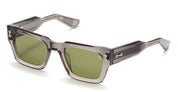 Ottica Mondello Roma - Akoni - AKS-114C-52 - COSMO - DARK GREY CRYSTAL / BLACK PALLADIUM - Acetate - shape Squared - grey, black - EYEWEAR - SUNGLASSES - Uomo,Men - lens Green - Made In Japan