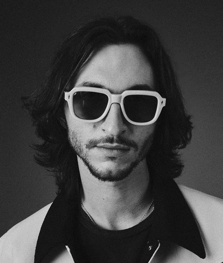 Ottica Mondello Roma - Jacques Marie Mage - JMMRT-10A - TAOS - NOIR X - Acetate - shape Squared - Black - EYEWEAR - SUNGLASSES - Uomo,Men - lens orange - Made In Japan