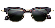 Ottica Mondello Roma - Jacques Marie Mage - JMMTQ-18Q - SARTRE - ETNA - Acetate, titanium - shape Clubmaster - Havana - EYEWEAR - SUNGLASSES - Unisex,Uomo,Donna,Women,Men - lens Green - Made In Japan
