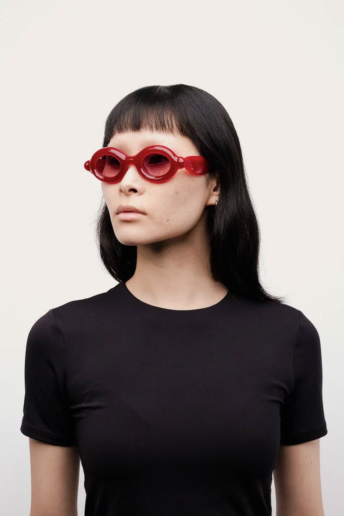 Ottica Mondello Roma - Paloceras - VR-RX - PEBBLE - Velvet Rouge RX - Acetate - shape Oval - red - EYEWEAR - SUNGLASSES - Unisex,Uomo,Donna,Women,Men - lens Gradient pink - Made In China
