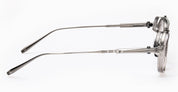 Ottica Mondello Roma - Akoni - AKX-512B-46 - INFINITY - CRYSTAL GREY / BRUSHED PALLADIUM RX - Titanium - shape  - Silver - EYEWEAR - EYEGLASSES - Uomo,Men - lens Clear - Made In Japan