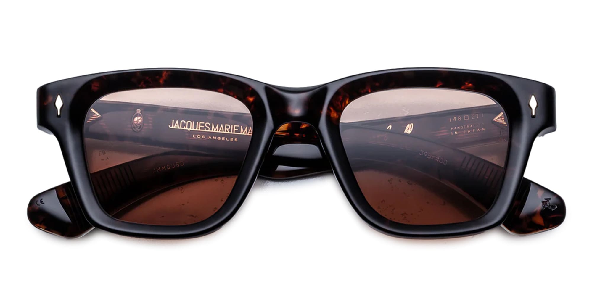 Ottica Mondello Roma - Jacques Marie Mage - JMMGU-6D - SONATA - AGAR - Acetate - shape Squared - Tortoise - EYEWEAR - SUNGLASSES - Unisex,Uomo,Donna,Women,Men - lens Brown - Made In Japan