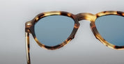 Ottica Mondello Roma - Jacques Marie Mage - JMMHA-8B - HATFIELD - HAVANA 8 - Acetate - shape Aviator - Havana - EYEWEAR - SUNGLASSES - Uomo,Men - lens Blue - Made In Japan