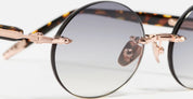 Ottica Mondello Roma - John Dalia - R05-C512 - R05 -  C512 18k Rose Gold - stainless steel - shape Round - rose gold - EYEWEAR - SUNGLASSES - Unisex,Uomo,Donna,Women,Men - lens Gradient grey - Made In France
