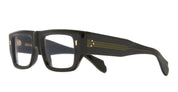 Ottica Mondello Roma - Cutler and Gross - CGOP-1413-53-01 - 1413 - BLACK ON GREEN RX - Acetate - shape Squared - Black - EYEWEAR - EYEGLASSES - Unisex,Uomo,Donna,Women,Men - lens Clear - Made In Japan
