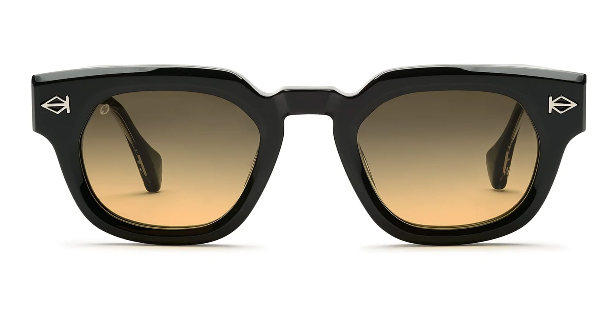 Ottica Mondello Roma - T HENRI - TAS007 - TUATARA - SHADOW II - Acetate - shape Panto - Black - EYEWEAR - SUNGLASSES - Unisex,Uomo,Donna,Women,Men - lens Gradient brown - Made In Japan
