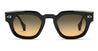 Ottica Mondello Roma - T HENRI - TAS007 - TUATARA - SHADOW II - Acetate - shape Panto - Black - EYEWEAR - SUNGLASSES - Unisex,Uomo,Donna,Women,Men - lens Gradient brown - Made In Japan