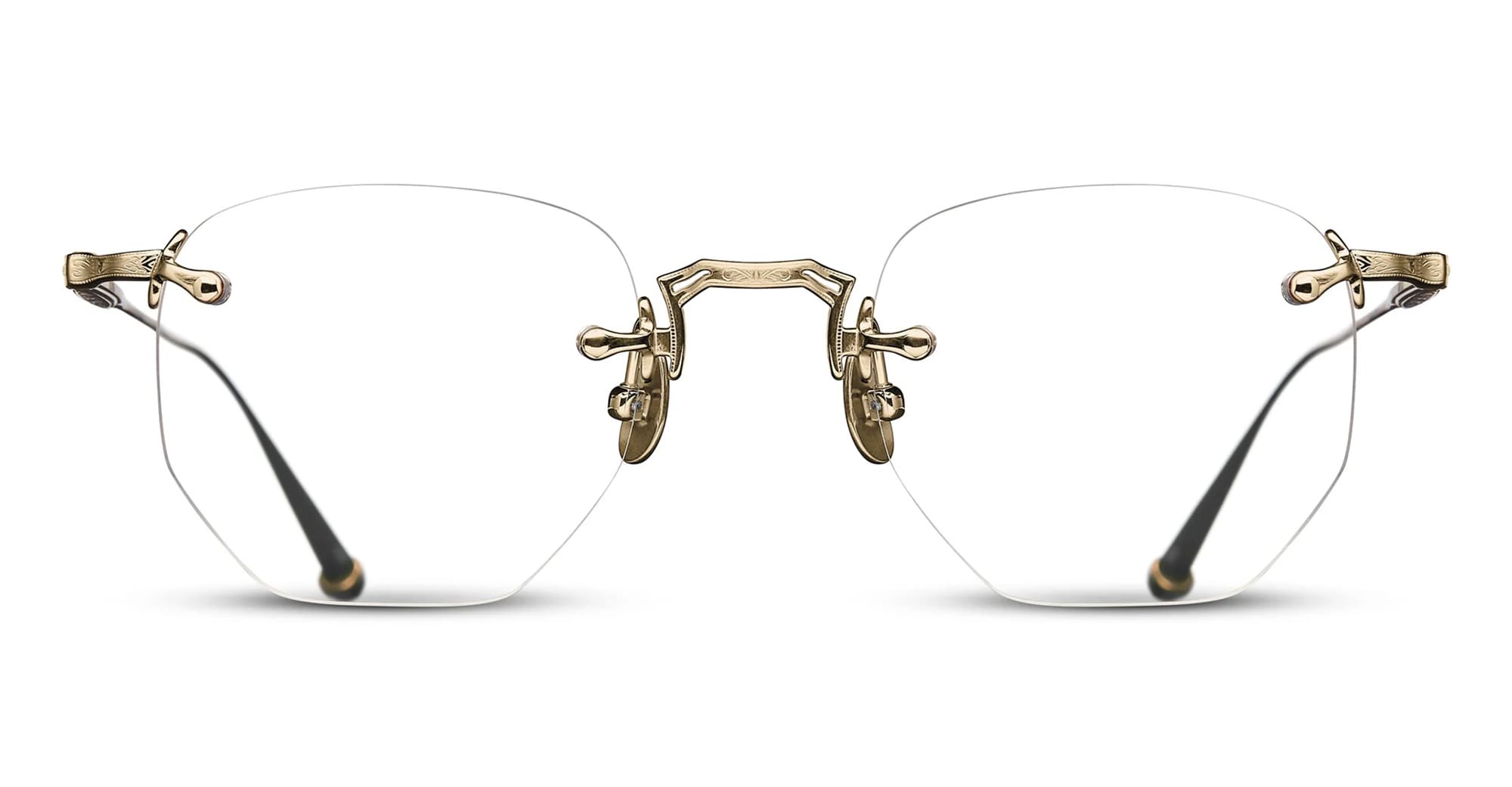 Ottica Mondello Roma - Matsuda - M5006.RX.BG.46 - M5006 - BRUSHED GOLD RX - Titanium - shape Hexagonal - Gold - EYEWEAR - EYEGLASSES - Unisex,Uomo,Donna,Women,Men - lens Clear - Made In Japan