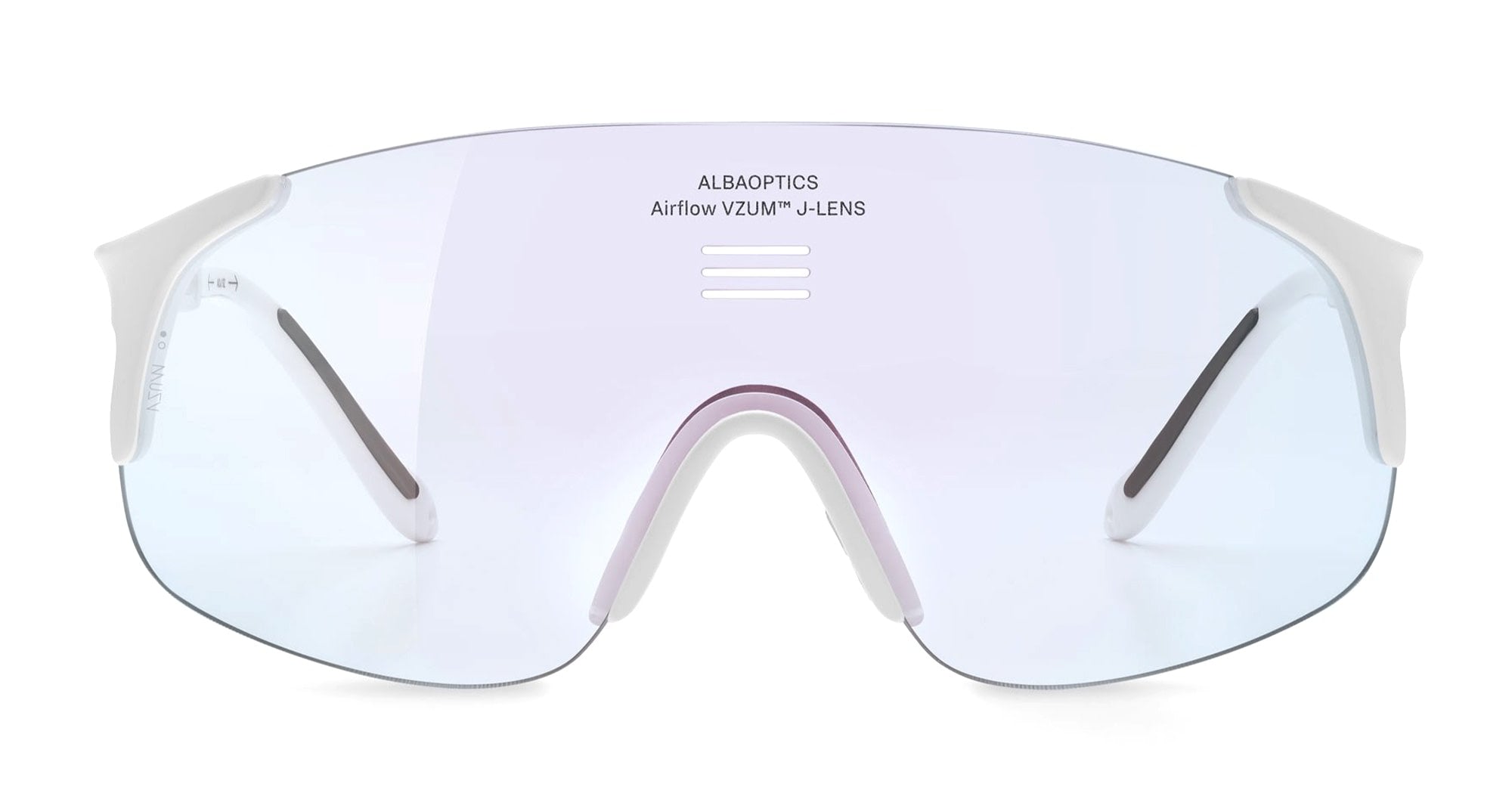  VZUM F-LENS FIRE - Tr90 - shape Mask - White - EYEWEAR - SUNGLASSES - Unisex,Uomo,Donna,Women,Men - lens red - Made In Italy