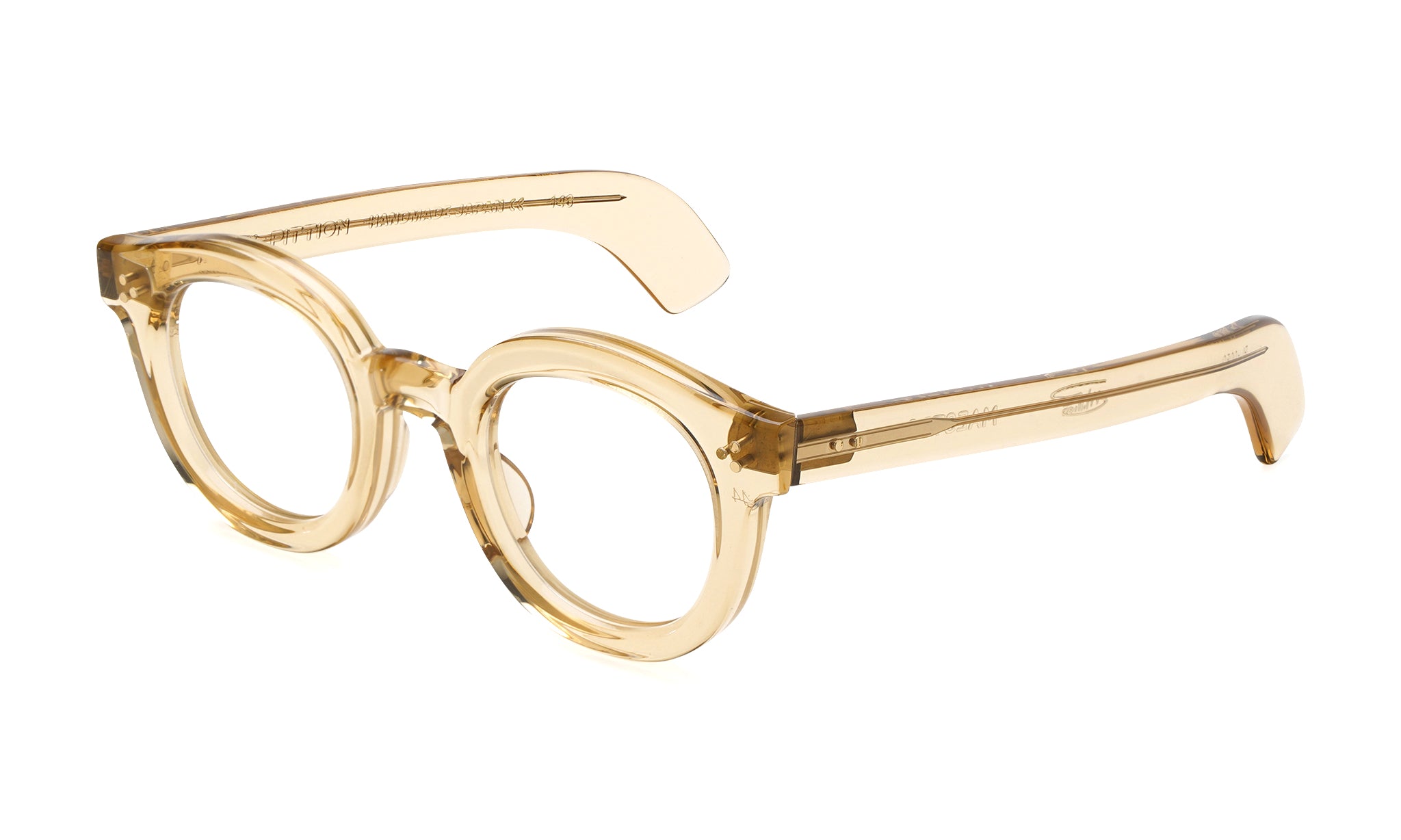 Ottica Mondello Roma - Max Pittion - MXPL-005G - MAESTRO 44 - DUSTY CHAMPAGNE RX - Acetate - shape  - Champagne - EYEWEAR - EYEGLASSES - Unisex,Uomo,Donna,Women,Men - lens  - Made In Japan