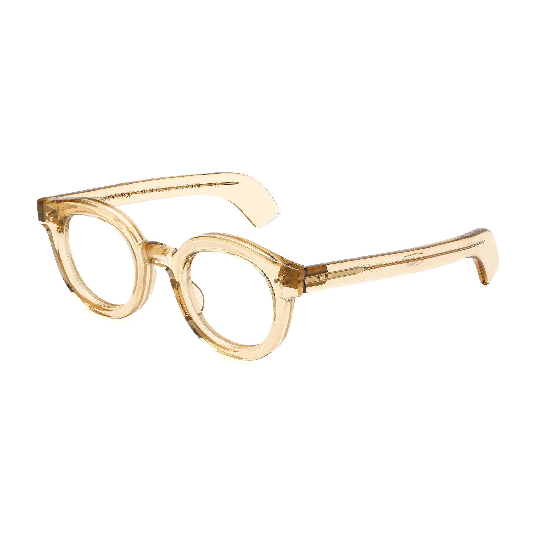 Ottica Mondello Roma - Max Pittion - MXPL-005G - MAESTRO 44 - DUSTY CHAMPAGNE RX - Acetate - shape  - Champagne - EYEWEAR - EYEGLASSES - Unisex,Uomo,Donna,Women,Men - lens  - Made In Japan