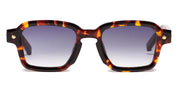 Ottica Mondello Roma - John Dalia - P07-C642 - PROJECT 07 - C642 Classic Havana / Yellow Gold - Acetate - shape Squared - havana, gold - EYEWEAR - SUNGLASSES - Unisex,Uomo,Donna,Women,Men - lens Gradient blue - Made In France