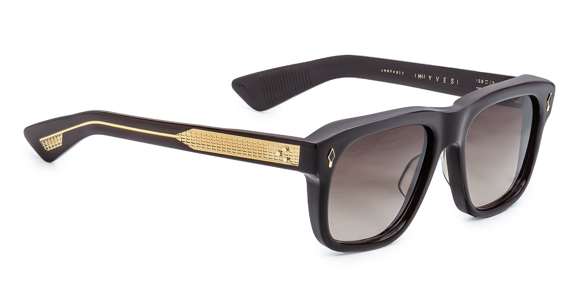 Ottica Mondello Roma - Jacques Marie Mage - JMMYV-B17 - YVES EPOXY II - GANACHE - Acetate - shape Squared - brown - EYEWEAR - SUNGLASSES - Unisex,Uomo,Donna,Women,Men - lens Gradient brown - Made In Japan