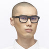 Ottica Mondello Roma - Kuboraum - KROK18BM000000OP - K18 BM - BLACK MATT - Acetate - shape   - Black - EYEWEAR - EYEGLASSES - Uomo,Men - lens Clear - Made In Italy