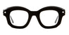 Ottica Mondello Roma - Kuboraum - KRO0J1BSA0GH25OP - MASK J1 BSA - BLACK SHINE RX - Acetate - shape Squared - Black - EYEWEAR - EYEGLASSES - Unisex,Uomo,Donna,Women,Men - lens Clear - Made In Italy