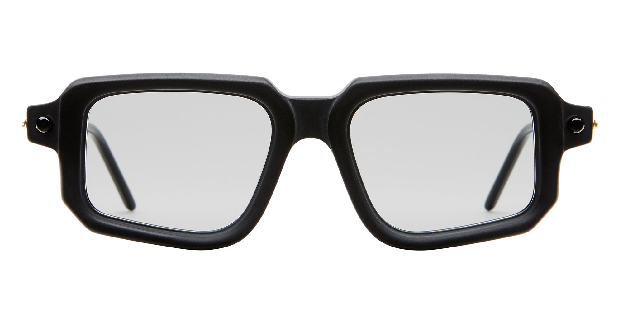 Ottica Mondello Roma - Kuboraum - KRSP23BM0000002F - MASK P23 - BLACK MATT - Acetate - shape Rectangular - Black - EYEWEAR - SUNGLASSES - Unisex,Uomo,Donna,Women,Men - lens light grey - Made In Italy