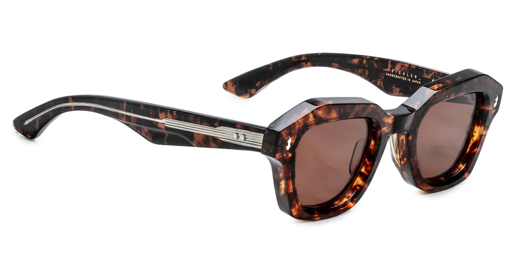 Ottica Mondello Roma - Jacques Marie Mage - JMMQE-15D - EICHLER - SAMOA - Acetate - shape Squared - Tortoise - EYEWEAR - SUNGLASSES - Donna,Women - lens Brown - Made In Japan
