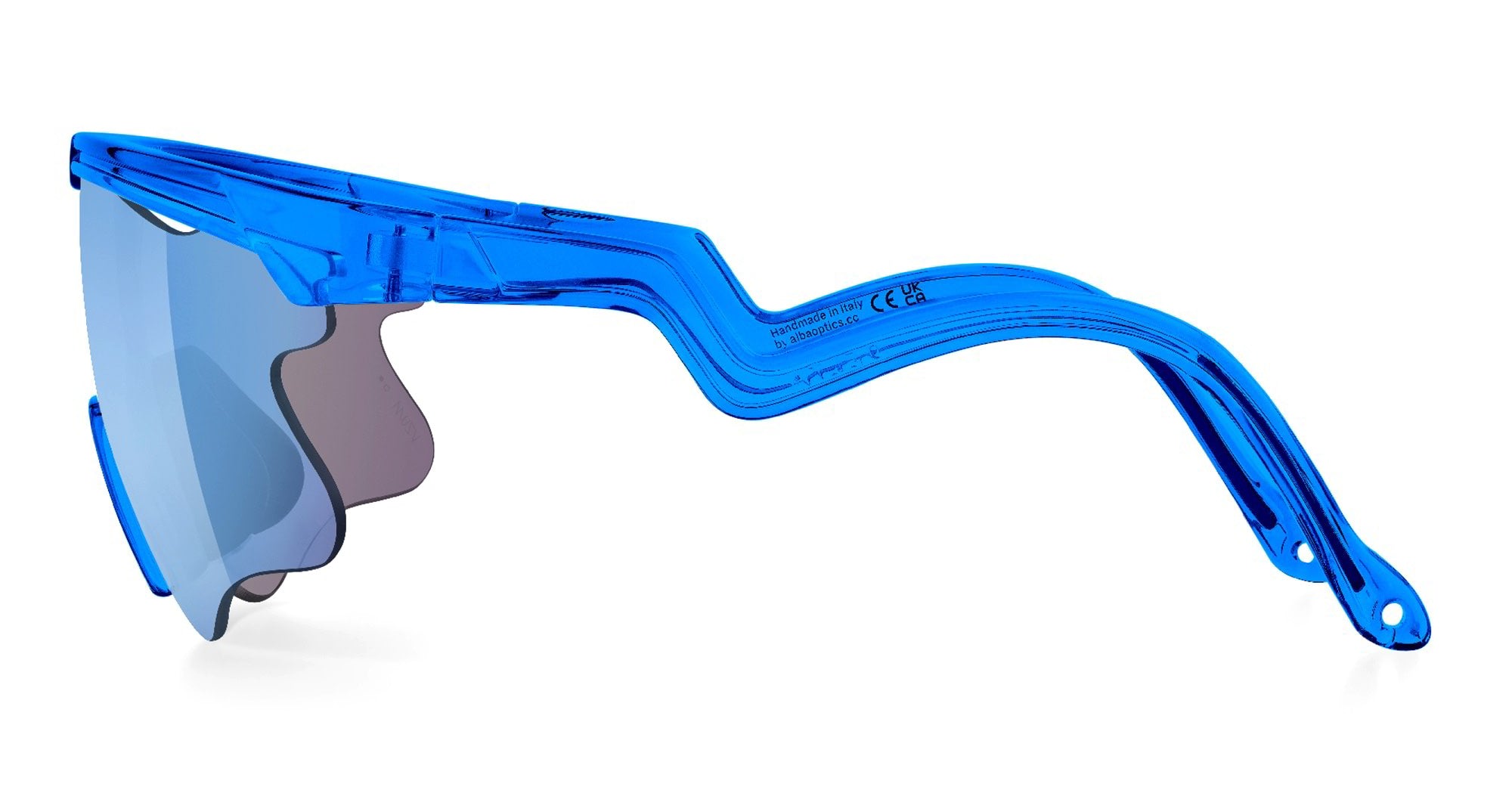Ottica Mondello Roma - Alba Optics - 8050054517582 - DELTA LEI - BLUE GLOSSY / VZUM F-LENS FLM - Tr90 - shape Mask - blue - EYEWEAR - SUNGLASSES - Unisex,Uomo,Donna,Women,Men - lens purple - Made In Italy